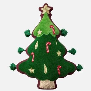 NWT Darling Opalhouse Jungalow Christmas tree pillow 12x17